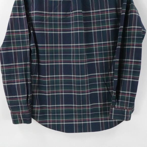 Ralph Lauren Shirt Mens XL Blue Green Plaid Slim Fit Stretch Oxford Button Down - Picture 9 of 11